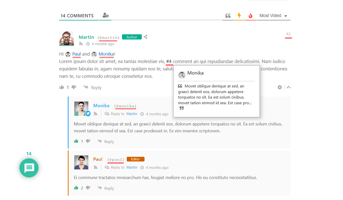 gVectors's tweet photo. Mention certain comments and users with the #wpDiscuz – User &amp; Comment Mentioning.
https://t.co/M9hIv8wjoh
#WordPress #comments https://t.co/C26wQsvMeP