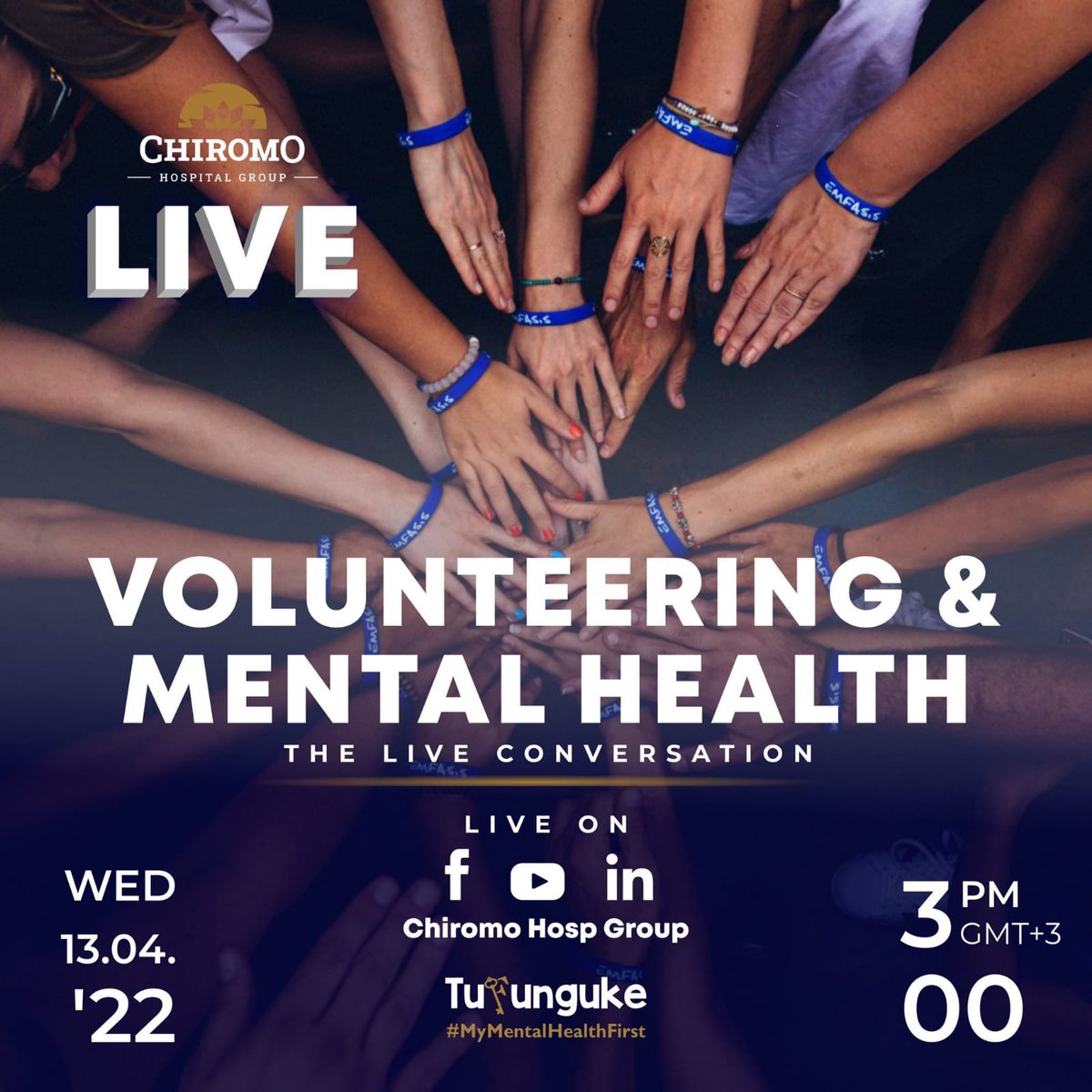 J_YouthAdvocate's tweet photo. Join me tomorrow as I talk about Mental Health &amp; Volunteering courtesy of @ChiromoHospGrp  and in coalition with other Mental Health Enthusiasts/advocates.
The session will be live on Facebook from 3pm.
@LVCTKe 
@NairobiYac 
@UnganoTena 
@BasicNeedsKenya 
@AKU_BMI 
@PJeckonia https://t.co/xfJnAKPXYy
