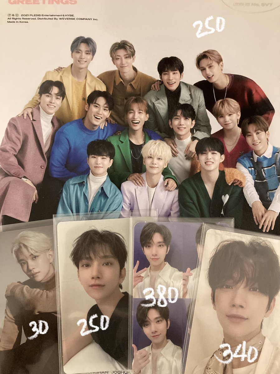 aseulhao's tweet photo. wts lfb ph svt joshua pcs

- set 1: 1390 set 2: 1250
- strictly sold as a set, u can look for kahati
- refer to the pic for prices
- 1 week reservation w/ 50% dp required 
- rcbyt

⌗ seventeen attacca op1 sg 22 yc yzy pob 24h hg grid binder https://t.co/gJp6GbJgoc