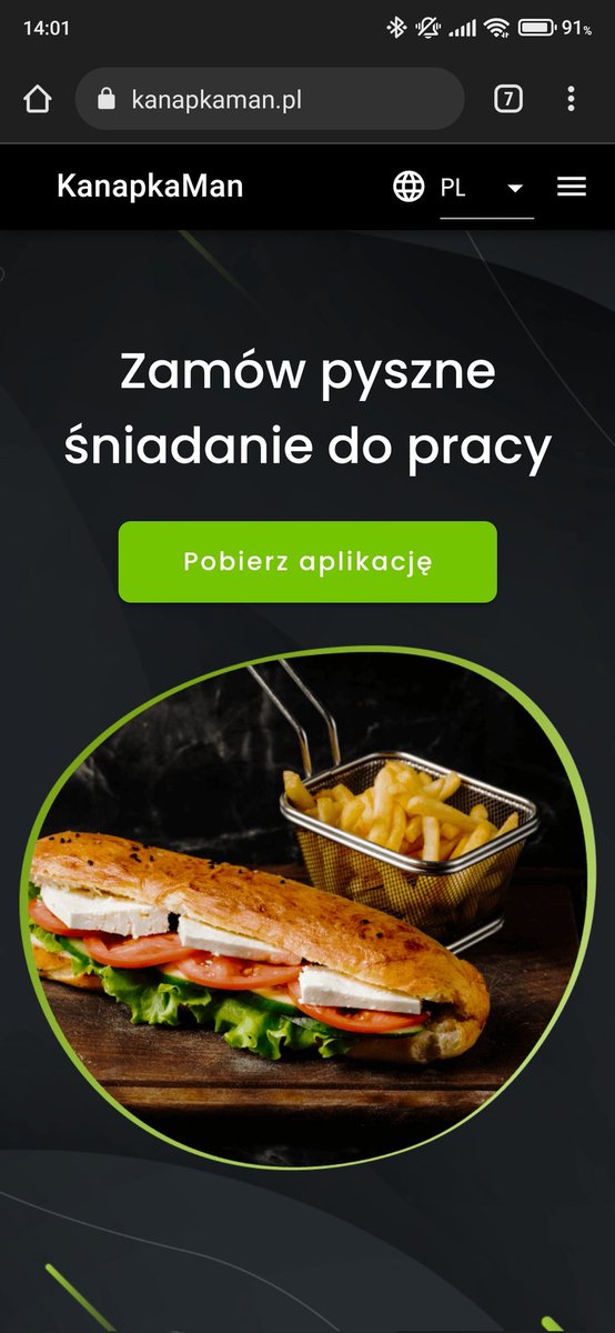 IWantToDevelop's tweet image. Strona #kanapkaman w nowej odsłonie #webdevelopment #webdev