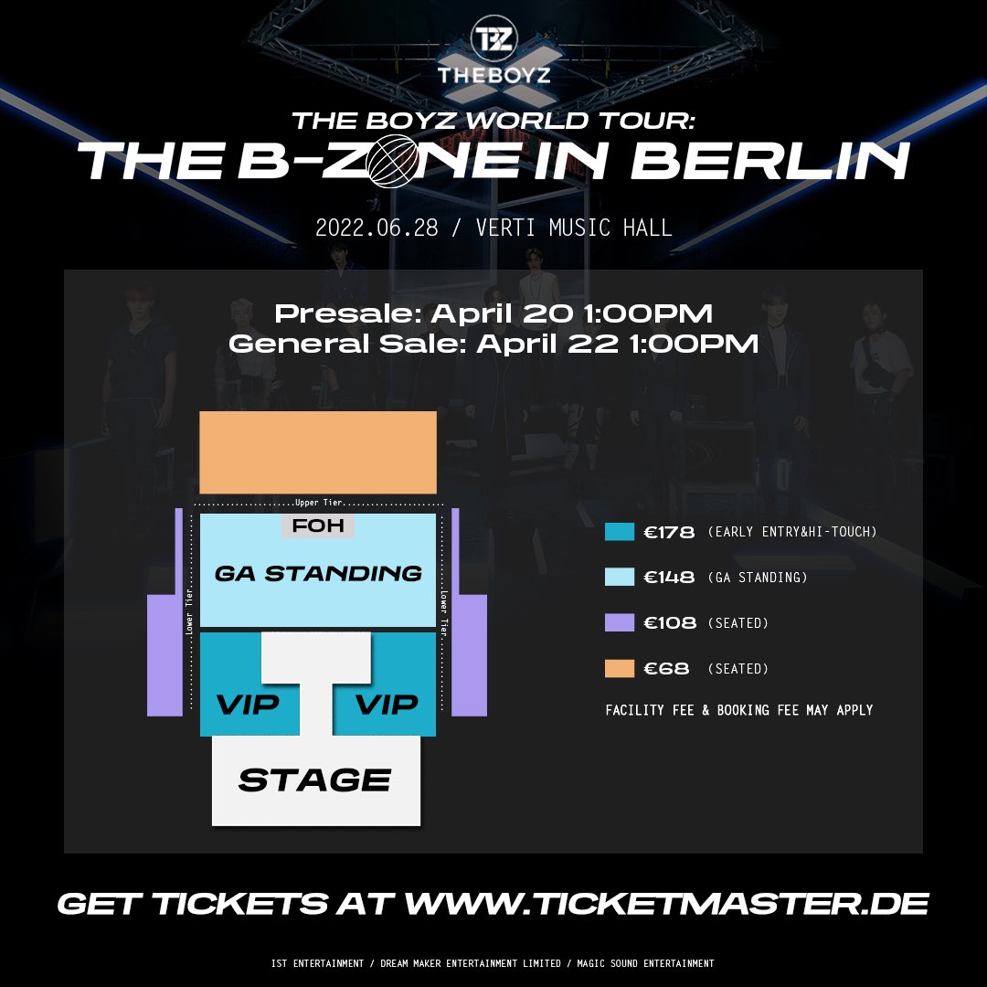 MagicSoundKpop's tweet photo. Here is the ticket sales schedule for you all!

🎫Presale: 20 April
🇬🇧LONDON: 11AM
🇳🇱ROTTERDAM: 12PM 
🇫🇷PARIS: 1PM
🇩🇪BERLIN: 1PM

🎫General On Sale: 22 April 
🇬🇧LONDON: 11AM
🇳🇱ROTTERDAM: 12PM 
🇫🇷PARIS: 1PM
🇩🇪BERLIN: 1PM

(All Venue Local Time)

FAQ coming soon! Stay tuned🙌🏻 https://t.co/LdadhFq59M