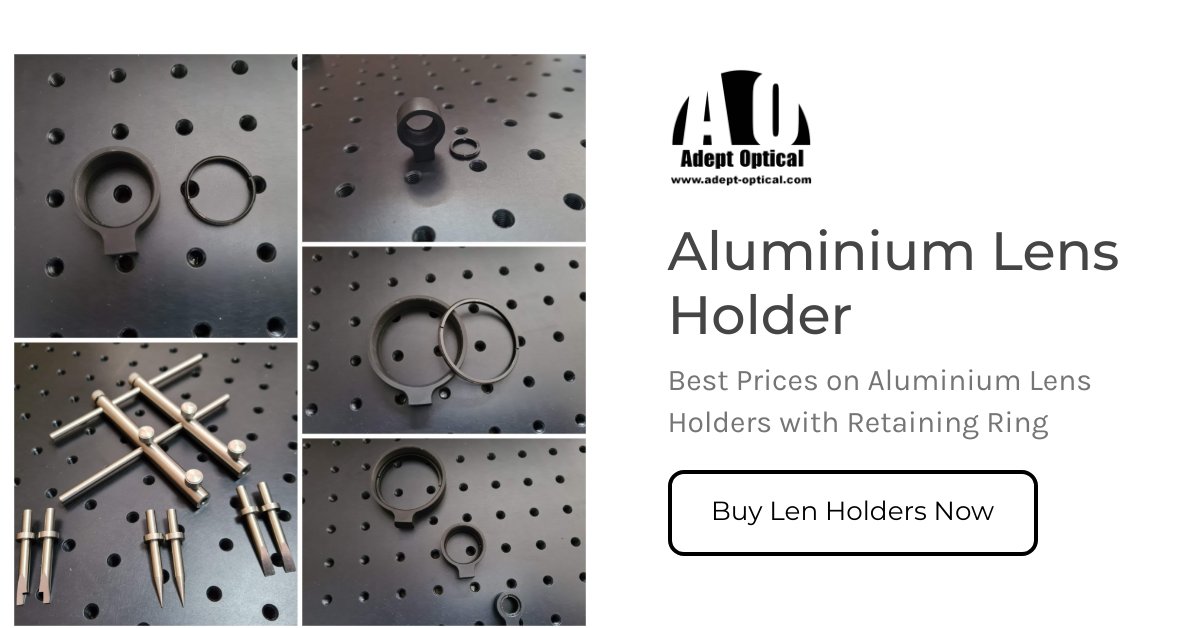 High quality aluminium lens holders - in stock now
Various sizes available - with threaded mounting hole and retaining ring
#optics
#lensholders
#adeptoptical
#lensmounts
#optomechanics