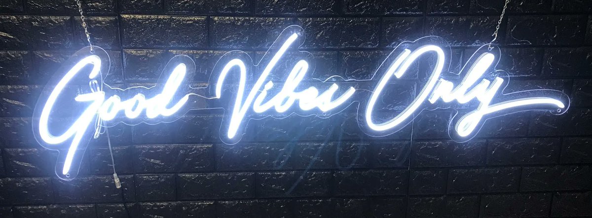 WendyLe83985314's tweet image. &quot; Good Vibes Only &quot; LED Flex sign from our very own customer.

We can customize any design within 24 hours with price quote.
Check out with coupon code WENDYARTER20 save $20 off
Email: wendy@arterneon.com
Call/text: (562) 802-4141
#LEDFlex #CustomLEDFlex #Neon #Signs #LEDFlex