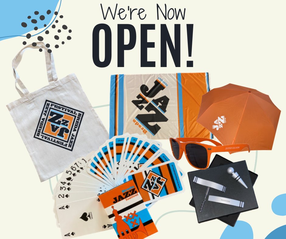 U vraagt, wij draaien! De Breda Jazz Festival webshop is online! 🚀Altijd al een Breda Jazz Festival vlag willen hebben? Een jazzy wijnset? Ons nieuwe kaartspel? Nu is je kans! Bestel nu je Breda Jazz Festival artikel(en) &amp; steun de 50ste editie! helptopay.nl/forms/6f19eb58…