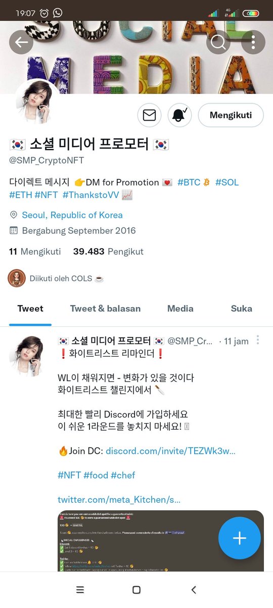 haiyass14's tweet photo. @colspromote @SMP_CryptoNFT Done @colspromote https://t.co/n58eaBGT9O