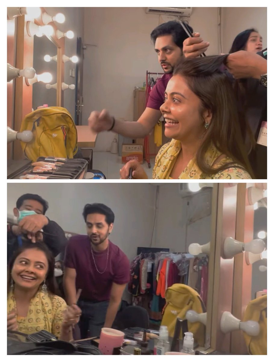 devokidost's tweet photo. @shaktiarora and @Devoleena_23 cute interaction during #devoleena makeup tutorial video #shaktiarora #DevoleenaBhattacharjee https://t.co/gl8bX3BzTL