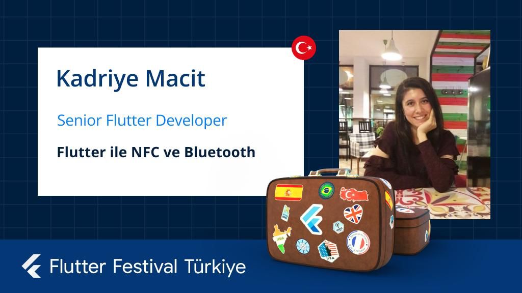 16-17 Nisan tarihlerinde gerçekleşecek #FlutterFestivalTurkiye’nin sıradaki konuşmacısı Senior Flutter Developer olan <a href="/kadriyemct/">Kadriye Macit 💙🧡</a>! 💙
‘Flutter ile NFC ve Bluetooth’ konusu üzerine yapacağı sunumunu sakın kaçırmayın! 🚀

🔗 festival.flutterturkiye.org

#Flutter #FlutterFestival