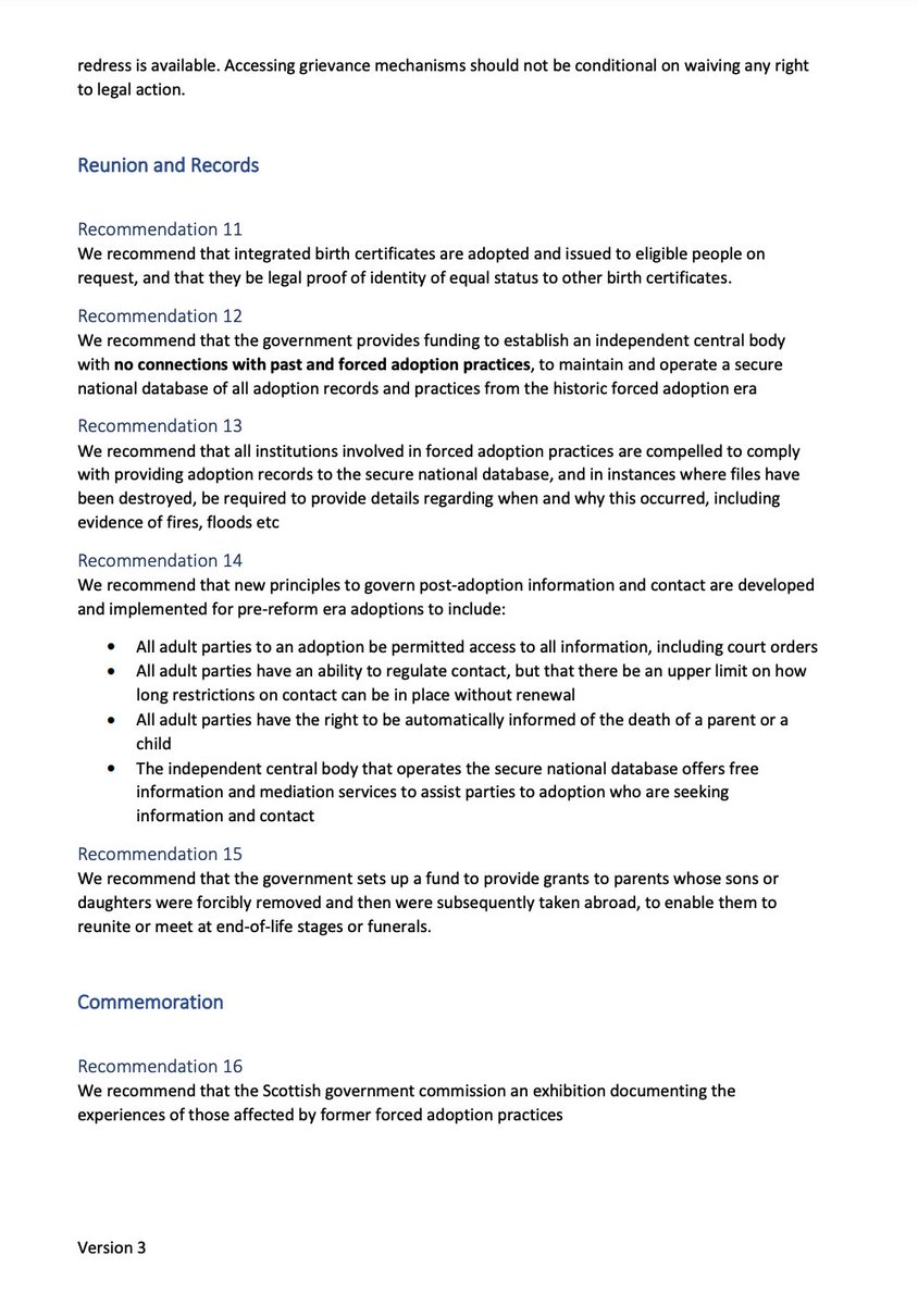 The Mothers of Scotland have shared their Recommendations for an Apology from the Forced Adoption era. Fantastic work! I hope the Mothers of Sth Korea,  Colombia, Ethiopia, Haiti ... any of our birth countries gets to this same stage!
#familyrights  #birthfamilyrights