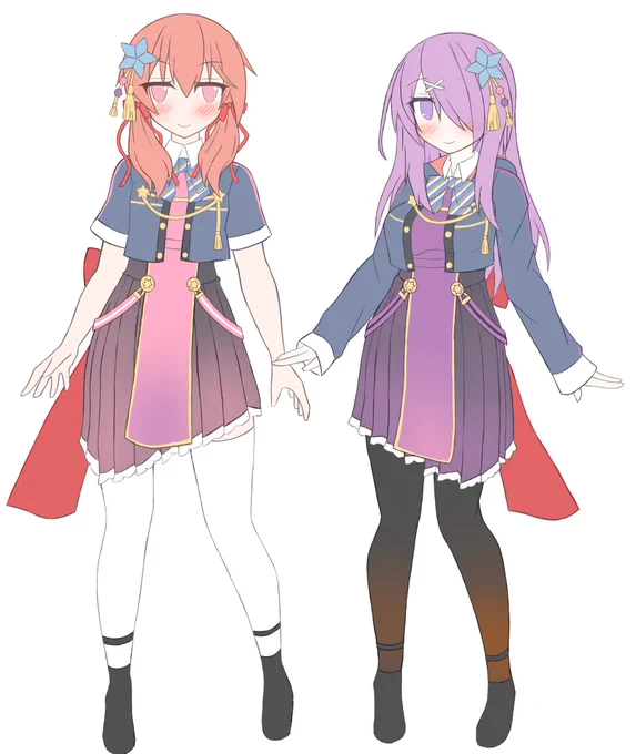 #ふたばあーと #北上双葉
#あずきそあーと #木曽あずき

統一衣装ふーあず 