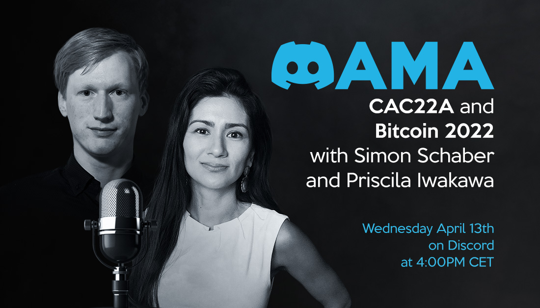Our business development team attended the Crypto Assets Conference in Frankfurt and the Bitcoin 2022 in Miami.
 
Did you miss out? Get some highlights from the Spool perspective! 
Were you there? Share your thoughts!
 
Jump in our Discord tomorrow, April 13, at 4:00 PM CET
