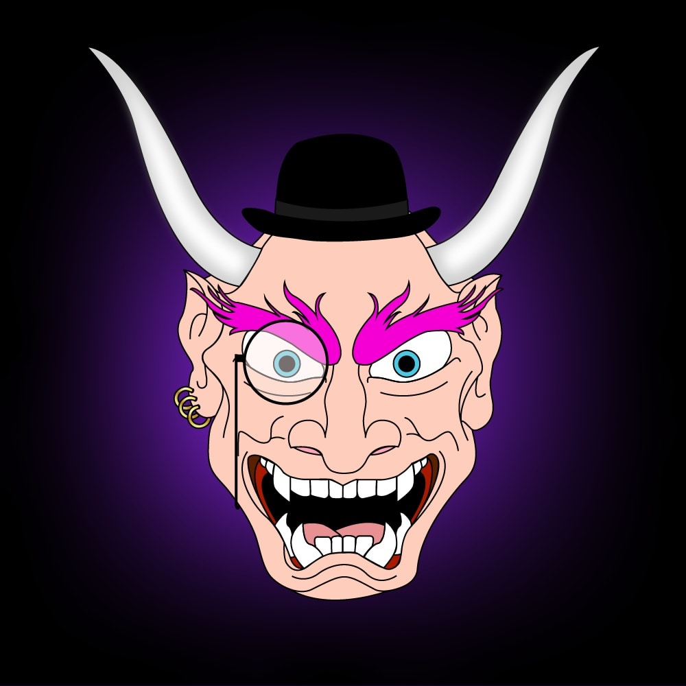 Oni 845 from my collection "oni from 2022" available on Opensea 👹🚀
Follow <a href="/TeconArt/">Tecon_art</a> for update! 
Check my collection :
opensea.io/collection/oni…

#NFT #NFTGiveaway #NFTCommunity #NFTProject #nftcollector #PolygonNFT #Japanese #YokaiWatch