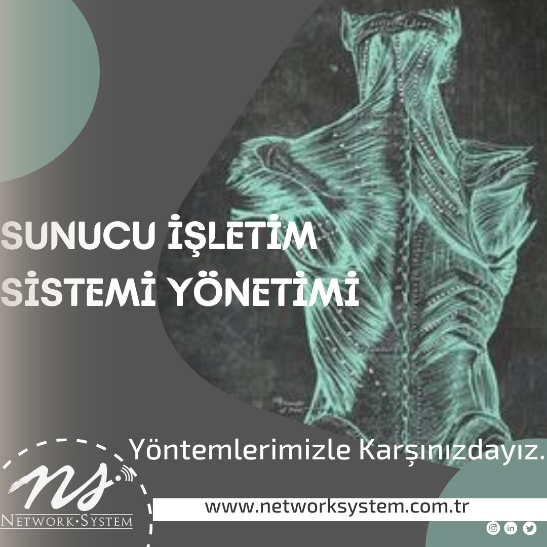 ✔️ Sunucu İşletim Sistemi Yönetimi.
📞(232) 988 12 13
📧networksystem.com.tr
#network #networksecurity #networksystem #ipcamera  #cloudsystem #kvkk  #information #voip #projedanışmanlığı