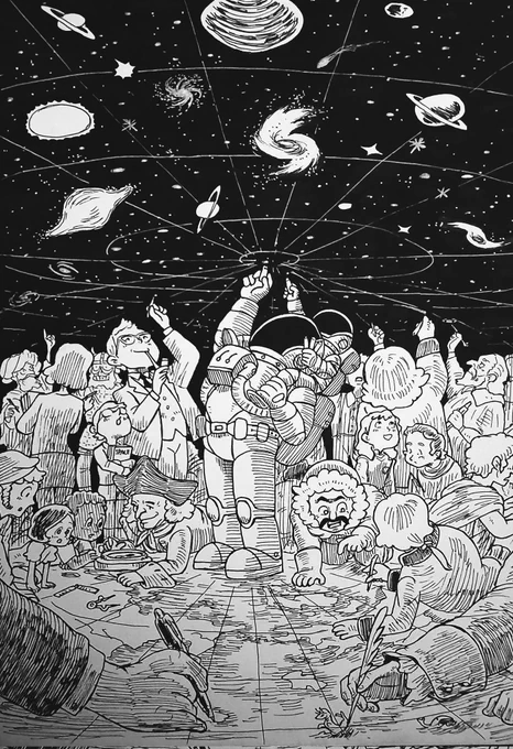 #宇宙飛行士の日
さいきんの絵。 