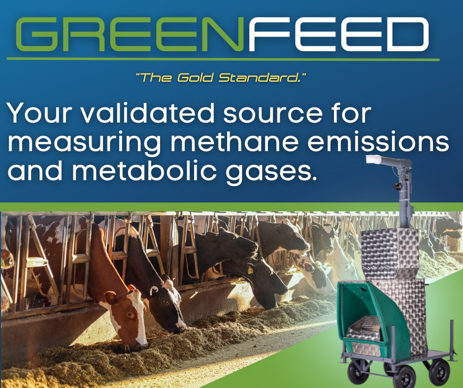 CLockLivestock's tweet photo. We are the Gold Standard for all of your needs on measuring metabolic gases. Let's take your research project to the next level. Reach out to us today to get your personal quote on our GreenFeed System!
#goldstandard #greenfeed #datamatters #getyourquote #methaneemissions https://t.co/7TAhSzTDeg