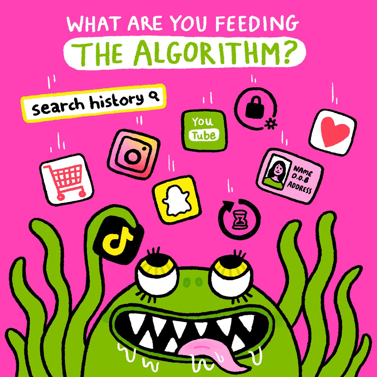 BBCYoungReport's tweet photo. What we see in our feeds is not down to humans. It’s decided by algorithms. 
 
Algorithms feed off your personal information online to show you videos and images that it thinks you’ll like.

Find out more with #BBCFactOrFake 👉 https://t.co/suEYZor0mM https://t.co/kTYcaH3siC