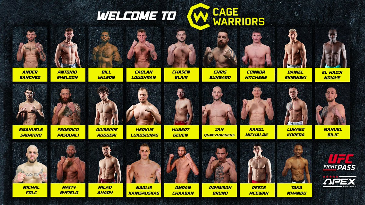CageWarriors's tweet photo. #WelcomeToCW https://t.co/cOzclxV1v1