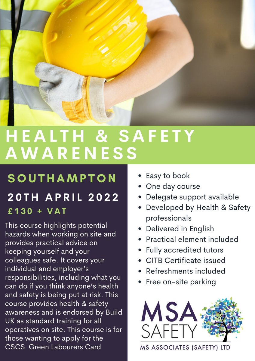 MS Associates (Safety) Ltd tweet media