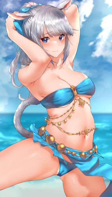 可愛い踊り子ミコッテちゃんでした🙏 