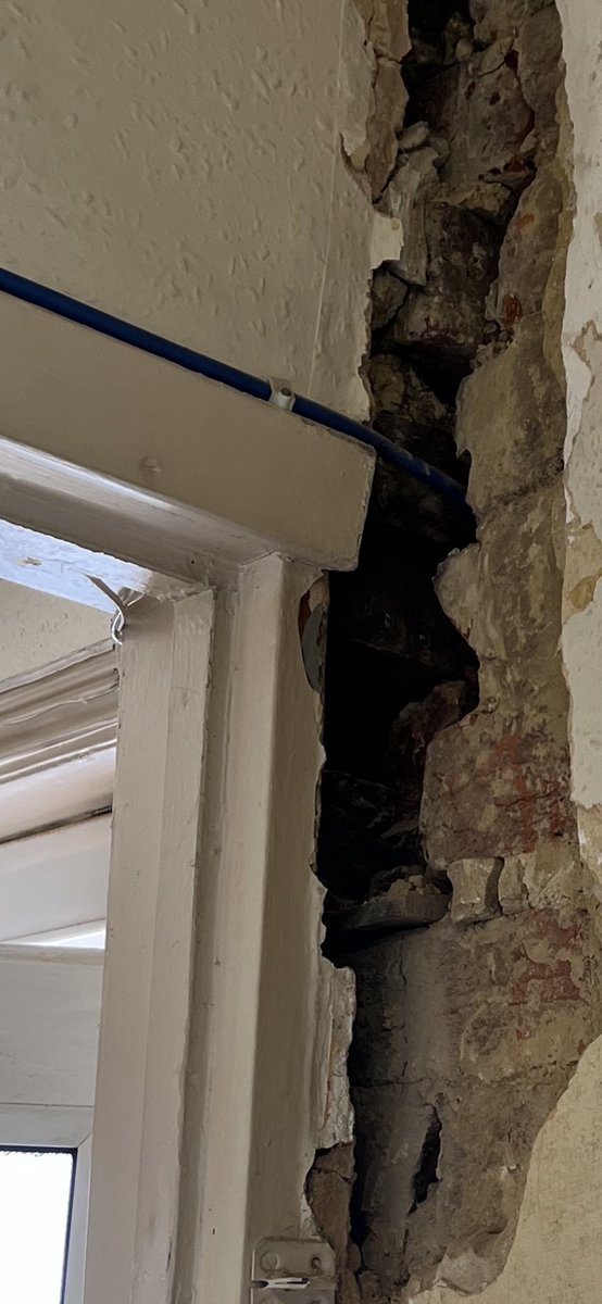 RolandeJonathan's tweet photo. Because you’re not allowed to peel the wallpaper back pre-purchase I bought this beauty in Hants. £12k later and job still growing 🙄#property #propertyproblems https://t.co/ZkcCNRW6ch