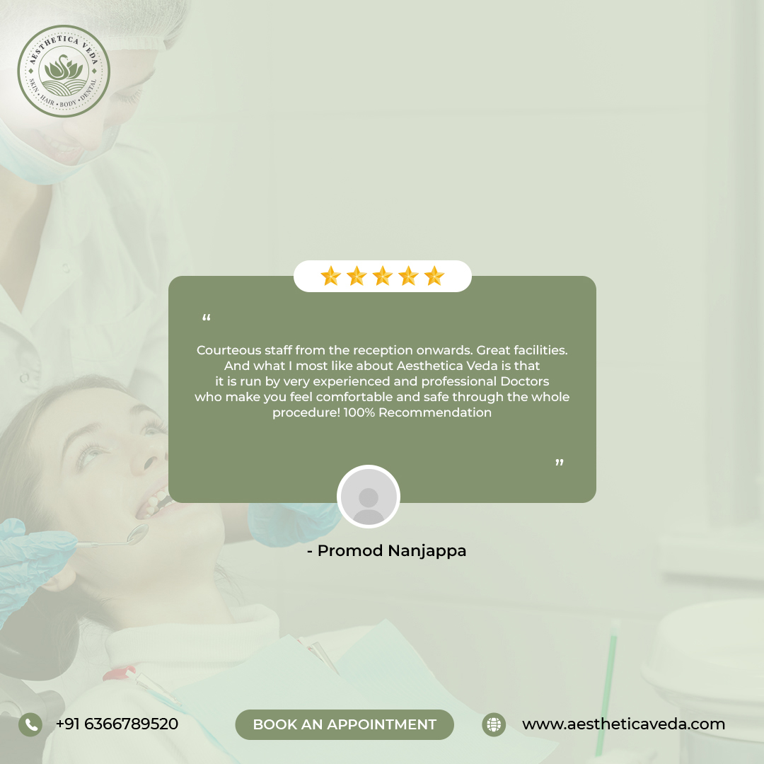 AestheticaVeda's tweet photo. There's nothing better than receiving great testimonials like this from clients.
Testimonial Tuesday!!!!#aestheticveda #comestic #dermatology #haircare #dental #clinic #enterpreneur #business #Bengaluru #dermatologist #skindoctor #Skincare #skintreatments #skinspecialist https://t.co/oUiUBBQXId