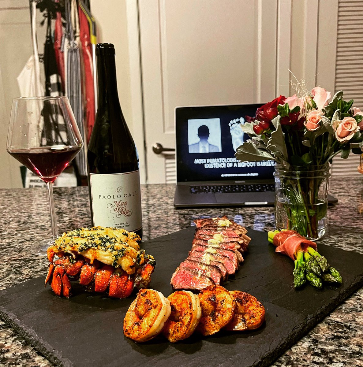 Last nights dinner, for one.