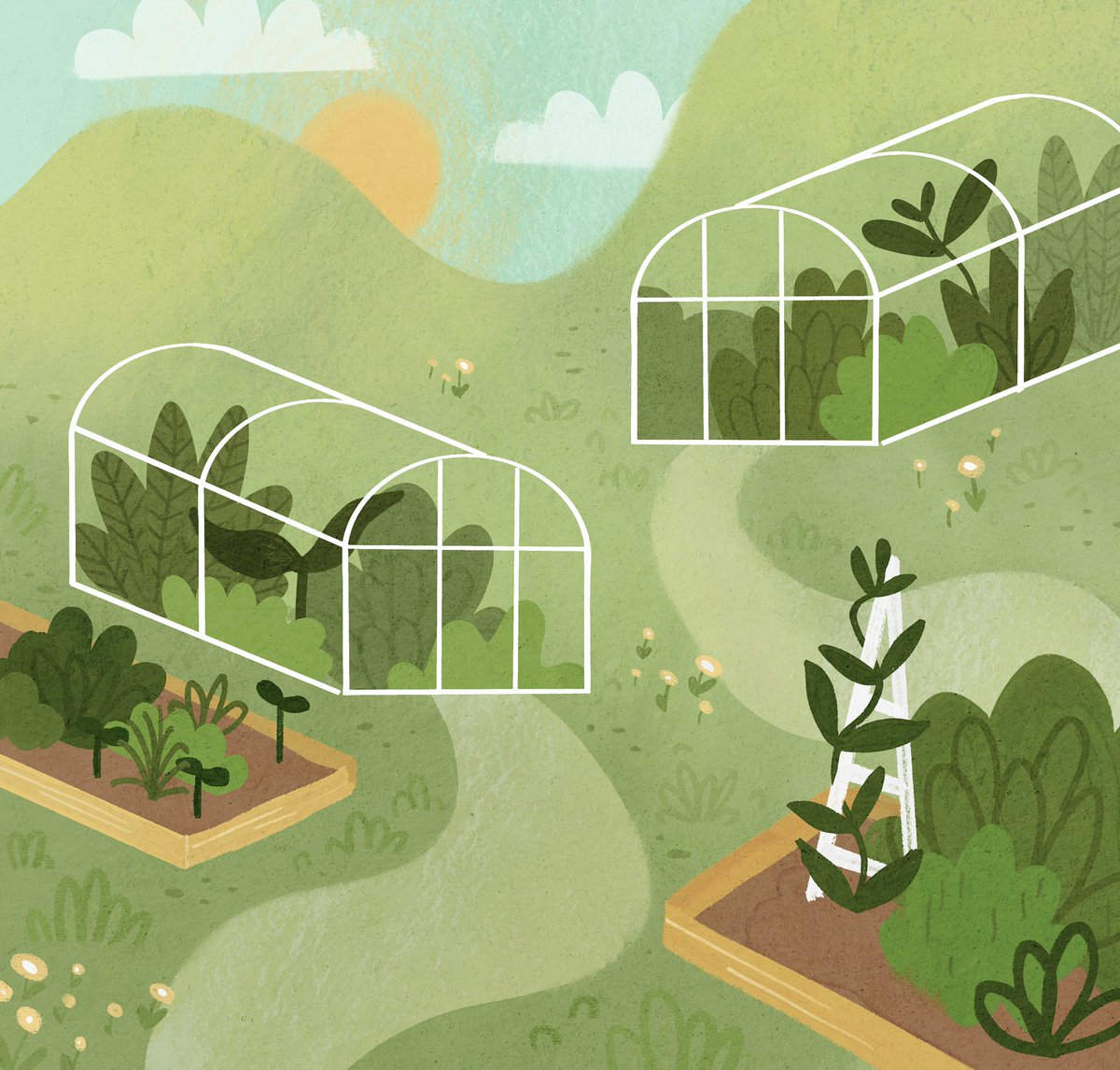 bethanyleahj's tweet photo. It’s #portfolioday again!
I’m Beth, an illustrator in the north of the UK. I love colourful scenes inspired by the everyday &amp; nature 🌼 https://t.co/FZgLJFA1LR
