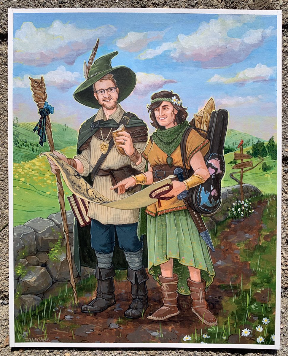 Hey there #portfolioday ! I’m an illustrator with a particular love for fantasy art. I work with digital and traditional medium. I’m looking for work on TTRPGs, YA lit, personal commissions, or anything! 

ivyafowler@gmail.com 
instagram.com/ivyafowler