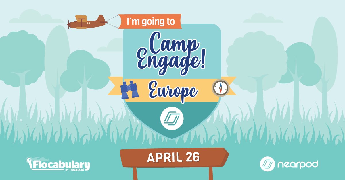 Nearpod (@nearpod) on Twitter photo Get ready for Camp Engage Europe on April 26th! 
✨ 8 hours of PD credit
✨ Sessions for all Nearpod levels
✨ Live sessions w/ Nearpod experts
✨ Learn Nearpod’s newest features
Register here: bit.ly/3rirCEa Get ready for Camp Engage Europe on April 26th! 
✨ 8 hours of PD credit
✨ Sessions for all Nearpod levels
✨ Live sessions w/ Nearpod experts
✨ Learn Nearpod’s newest features
Register here: bit.ly/3rirCEa