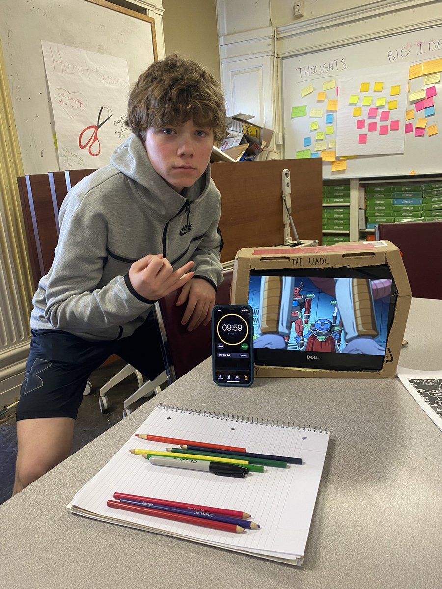workoutwaldeck's tweet photo. Round 2 of design thinking - create a new sport for your partner. Nate has designed an anime based speed game for his partner, Fiona! https://t.co/awtU6muBdJ