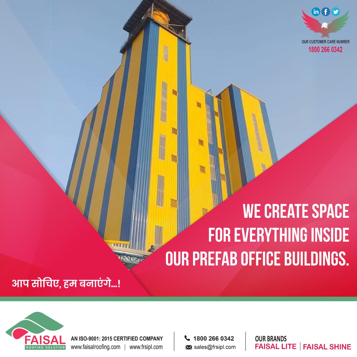 RoofingFaisal's tweet photo. Prefabricated offices are custom-built modular offices  with immense structural strength and the office space is fully optimized. We declutter the office spaces making them cost-effective and multifaceted.
#faisal #prefabofficebuilding #PEB #pebinstallation #installation https://t.co/AlmEYc4xq3