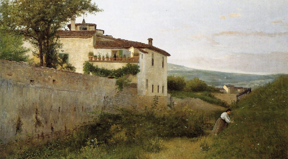 #BellaToscana🌻

#paintingTuscany

Il villino Batelli a Piagentina
🎨Silvestro Lega🇮🇹1863

#Easterweek 🕊🌿🐣☮