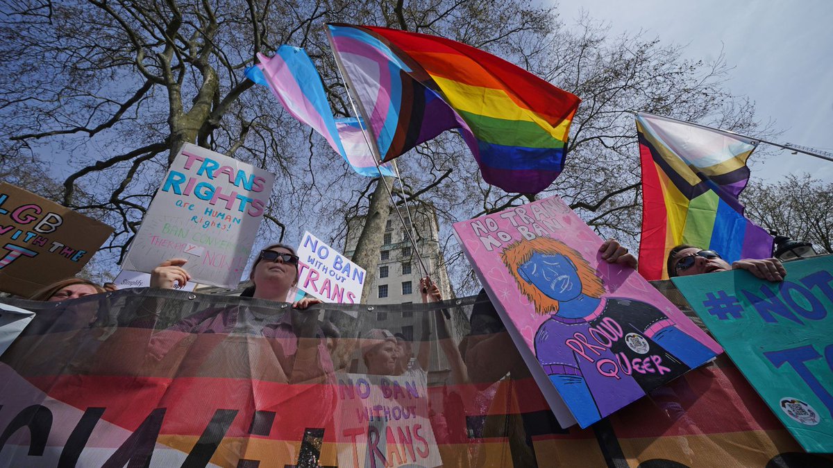 It was incredible to see so many people turn out on Sunday to protest against the government's decision to exclude transgender people from a ban on conversion therapy.

#BanConversionTherapy #LGBwiththeT #StrongerTogether