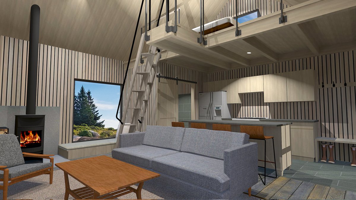 reillydesign's tweet image. Micro-cabin interiors. #livesmall #cabindesign #vacationhome #familycompound