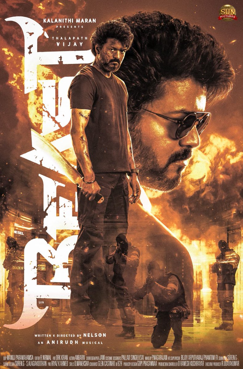 raj08themaster's tweet photo. Brace yourself to witness the POWER, TERROR &amp; FIRE of #VeeraRaghavan 🔥

#BeastFromTomorrow 😎

@actorvijay @Nelsondilpkumar @anirudhofficial @hegdepooja @selvaraghavan @manojdft @Nirmalcuts @KiranDrk @anbariv #BeastModeON #BeastMovie #Beast https://t.co/K4byPaMjPQ