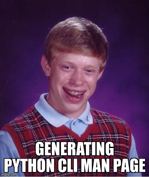overflow_meme's tweet image. Generating python CLI man page stackoverflow.com/questions/7176… #manpage #python #commandlineinterface