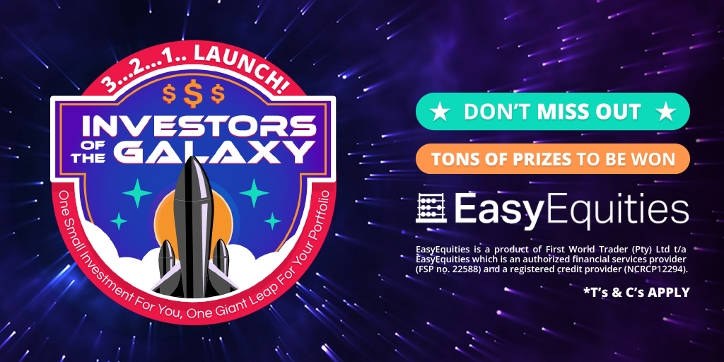 EasyEquities's tweet photo. T minus 3...2...1💨

#𝗜𝗻𝘃𝗲𝘀𝘁𝗼𝗿𝘀𝗢𝗳𝗧𝗵𝗲𝗚𝗮𝗹𝗮𝘅𝘆 mission is now on!🛰️.
Turbocharge your journey into US stocks💲
Find out how to win a WHOLE US Stock👇
🔗 - https://t.co/eBX6gpkQGp

LiftOff, We Have LiftOff EasyVSTRs!🚀
#InvestorsOfTheGalaxy | EasyEquities https://t.co/7hIBWlrKg9