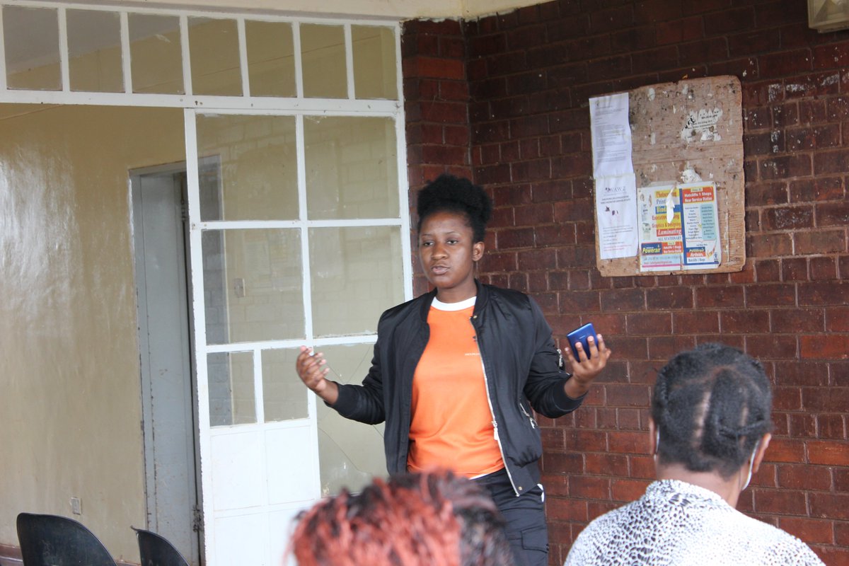 helplinezim's tweet photo. Financial Literacy training on how to establish short, mid and long term goals for project beneficiaries in Hatcliffe. #RecoverBetter #LNOB @unwomenzw @MPTFOffice @UNDPZimbabwe @iloharare @nssazw  @OxfaminZim https://t.co/CFQTqku8kd