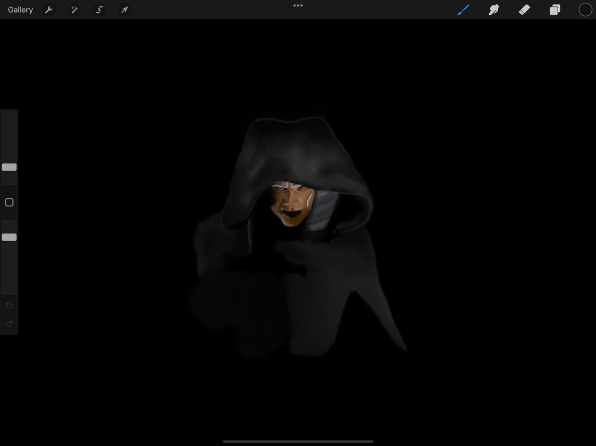 MikeVale2's tweet image. Just showing off my #practive with #Prcreate #wipart  #wip #StarWars #Ahsoka #ahsokatano