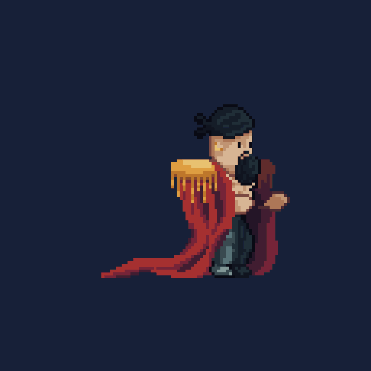 #Pirate wants to throw fists for <a href="/Pixel_Dailies/">Pixel Dailies</a> late one!
#pixel_dailies #pixelartist #Pixelart