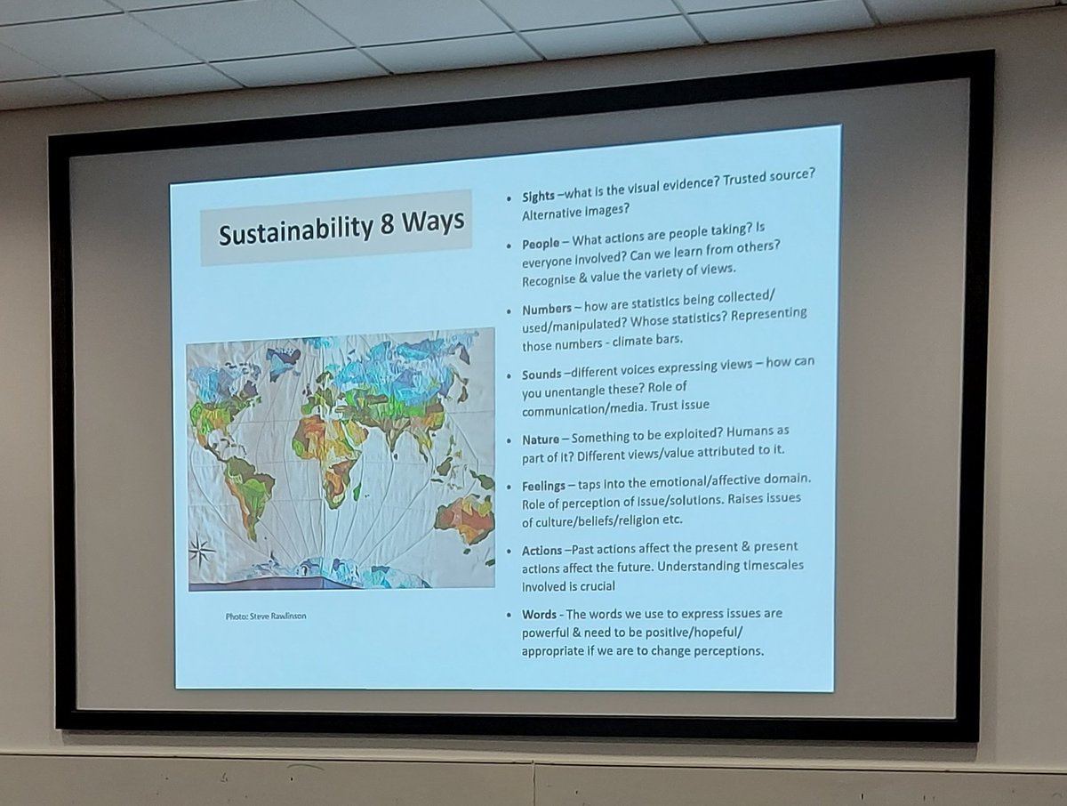 MissBristowGeog's tweet photo. Takeaway reflections from the morning of #GAConf22
π'If you can't name something, can we value it?'
π8 way thinking for sustainability
π'Everything is held together with stories'
π'Spell-bind children into learning'
π'Real geography has real outcomes' #everydaygeography https://t.co/8bKI7Uj5dk