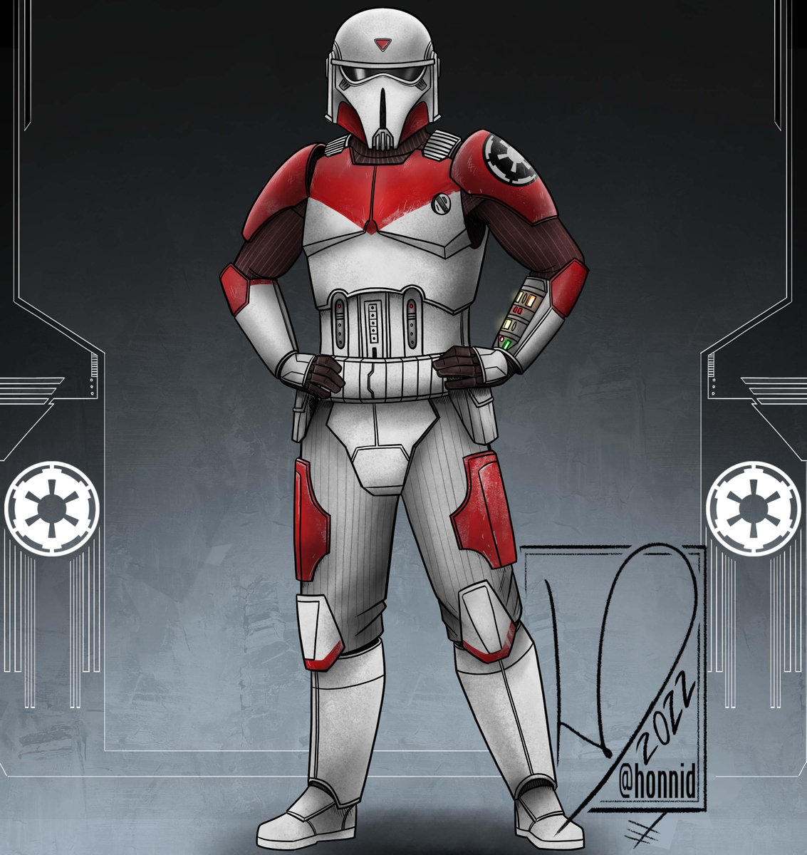 WhoKneeDavid's tweet photo. - Tiber Saxon - 
art by me (Honnid) based on concept art
#starwars #starwarsrebels #mandalorian #mandalore #imperialsupercommando #tibersaxon #garsaxon https://t.co/AUXF9szcsl