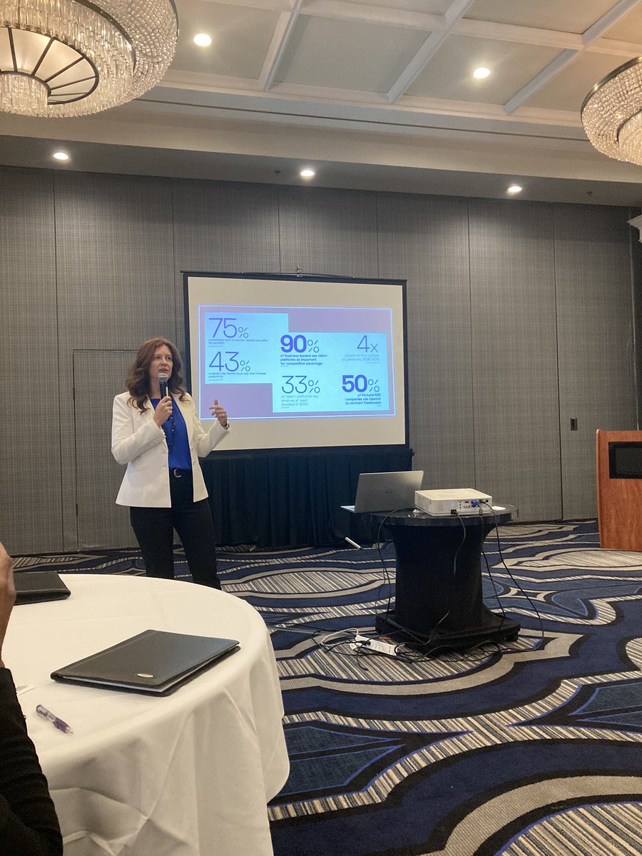 SarahDJohnston's tweet photo. 50% of Fortune 500 companies are leveraging UpWork for talent.

If you want to find flexible work or be apart of the gig economy there are more opportunities than ever. 

- @workwithpurpose at #CTLConf https://t.co/IA5i3fNpBD