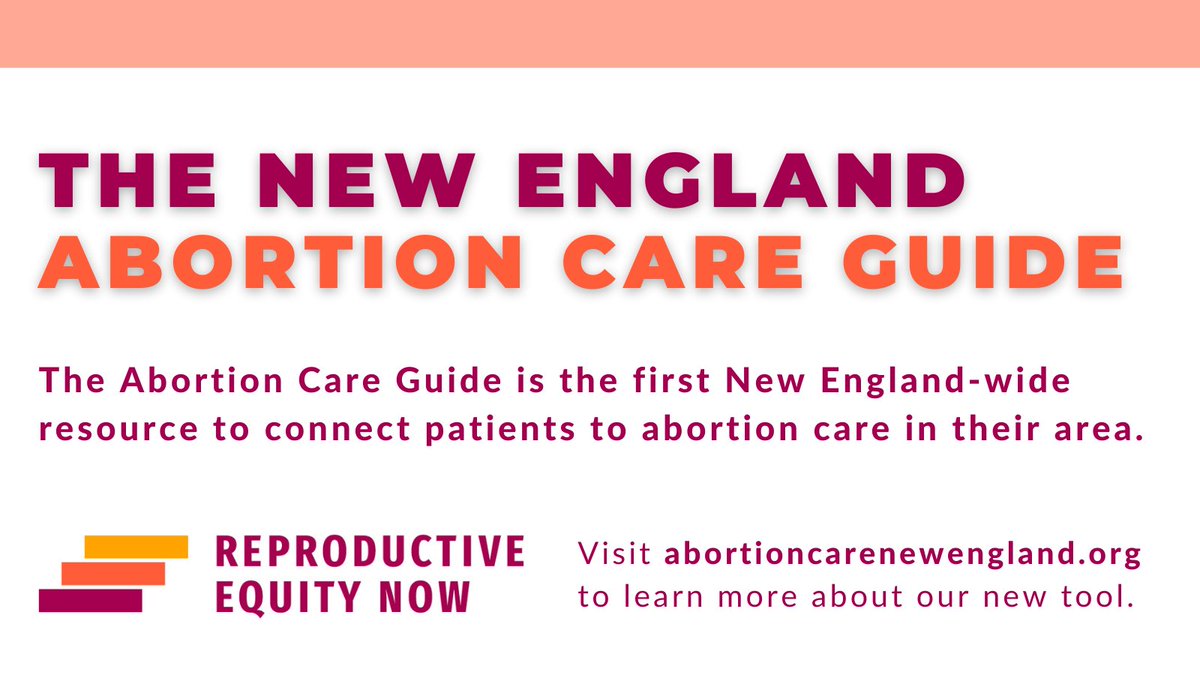 reproequity_now's tweet photo. HUGE NEWS! Today we are introducing the New England Abortion Care Guide!

This one-stop resource for abortion care allows you to search by zip code for providers near you (and even flags dangerous crisis pregnancy centers in your area.)

CHECK IT OUT: https://t.co/6GQWocBiaM https://t.co/70LYln9HKe