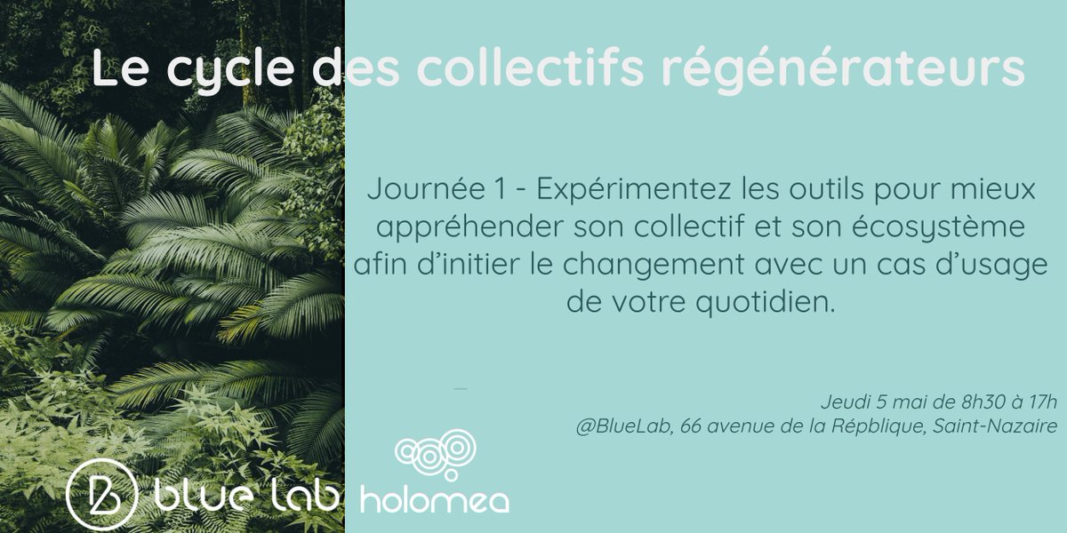 [Formation] - Comment créer un collectif efficient et régénérateur afin de mobiliser ses équipes et ainsi atteindre ses objectifs de #transition  ? 🎯

📌Expérimenter ces technologies sociales le 5 mai
<a href="/BlueLab44/">Blue Lab, Fab Lab de Saint-Nazaire</a>

#intelligencecollective #attractivité
eventbrite.fr/preview?eid=29…