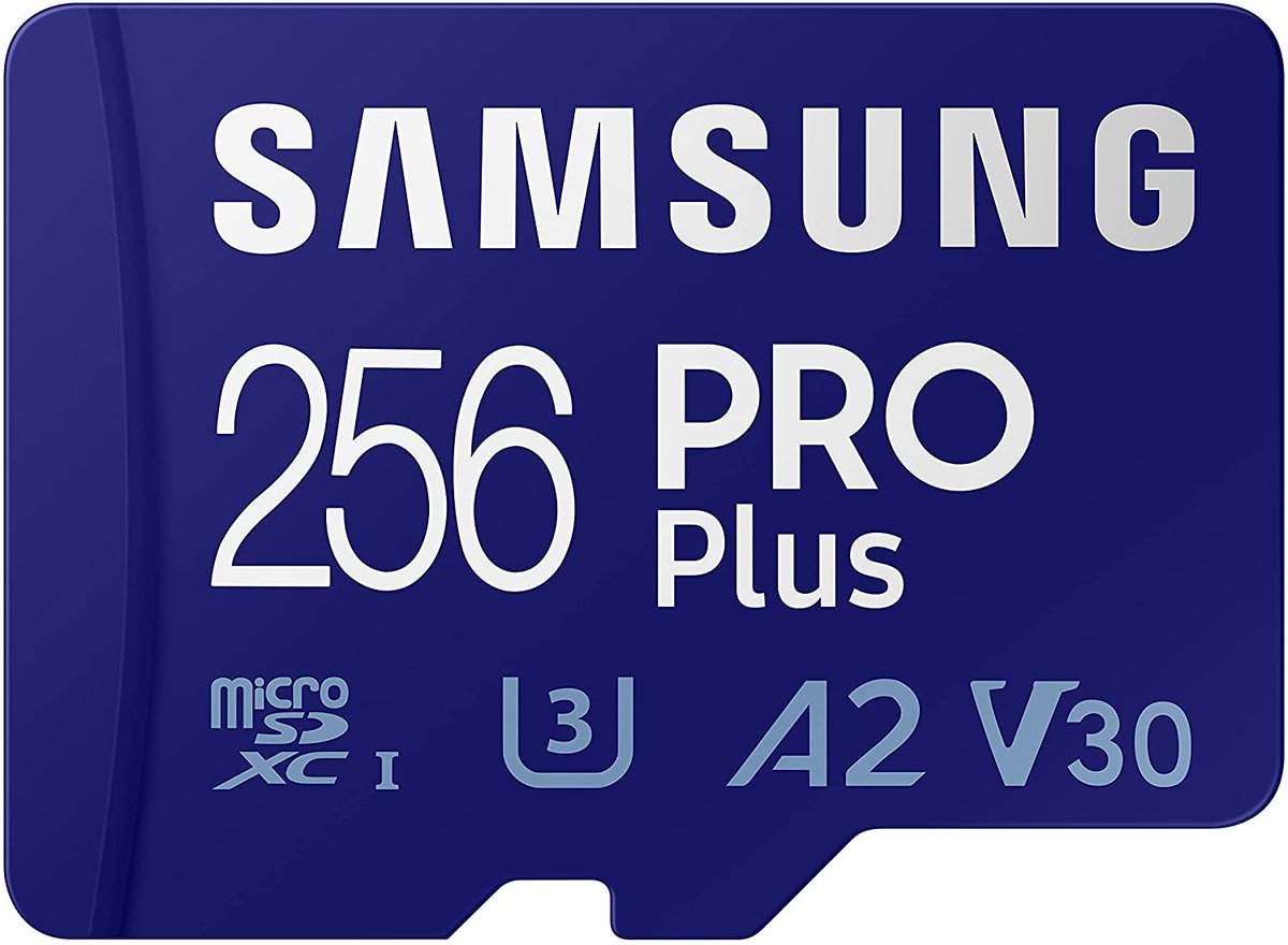 Wario64's tweet photo. SAMSUNG PRO Plus 256GB microSDXC is $29.99 at Newegg DOTD w/ code 93XST65 https://t.co/EPAPyt35Kc  #ad 

$34.99 on Amazon https://t.co/LiTSxKP2F8 https://t.co/kBdk25d3ex