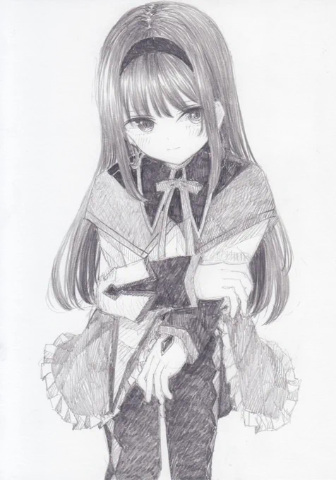 シャーペンで描きました。
魔法少女まどか☆マギカから、暁美ほむらです
#魔法少女まどかマギカ 