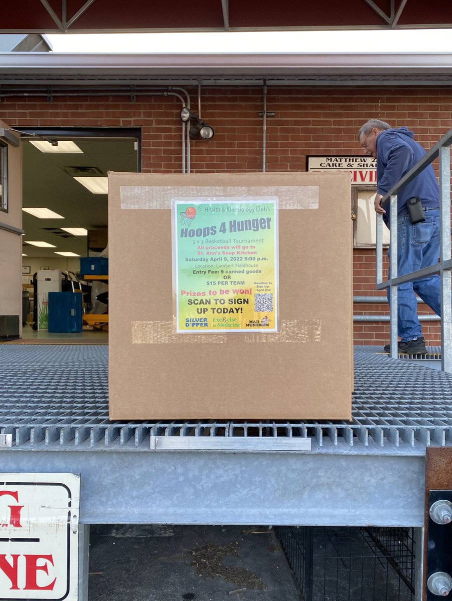 All 263 canned goods &amp; money were delivered bright and early this morning to St. Ann’s Soup Kitchen in Lafayette. 

In by 8:30, could be out by 9:30! Thank you to ALL who helped make this possible! 

<a href="/CaroleDehaven/">PhyEdrocks</a> <a href="/TimGavin1/">Tim Gavin</a> <a href="/PurdueEIM/">Purdue EiM</a> <a href="/HKPurdue/">Purdue H & K</a> <a href="/MadMushLaf/">Mad Mush Lafayette</a> <a href="/silverdipper01/">Silver Dipper</a>