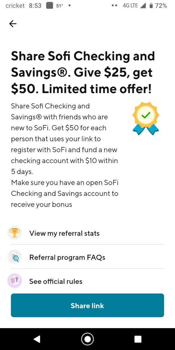 LeoPhilly's tweet photo. Hi! 👋 Join me to start earning more money with SoFi Checking and Savings. You’ll earn up to 1.25% APY and pay no account fees. Use my link to sign up and you’ll get a $25 bonus and up to $300 when you set up direct deposit. https://t.co/kYDkqTbN6l https://t.co/qs1rFySO6K