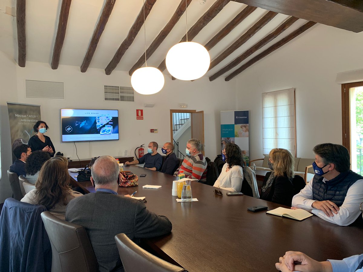 ccmaresme's tweet photo. El #ccmaresme visita avui Comaigua (@comaigua), una societat referent en serveis vinculats al #cicledelaigua a la comarca del Baix Camp.
Una interessant trobada per compartir i recollir iniciatives adaptables al #maresme
#Maresme4Future https://t.co/nWPMjediAk