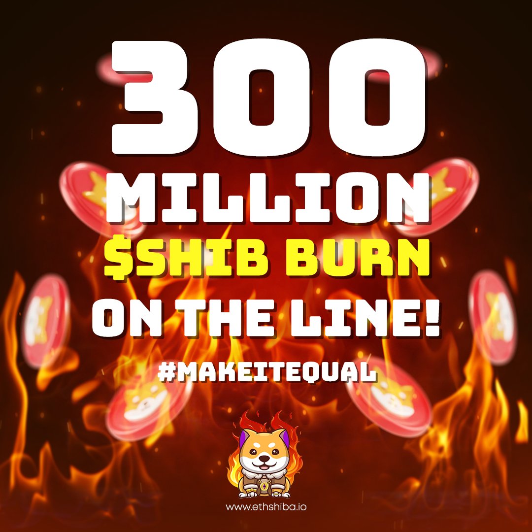 eth_shiba's tweet photo. ** FLASH BURN OF $SHIB **

Lets get to a TOTAL of over 2 BILLION $SHIB to be burnt once we reach the below in the next 2 HOURS:

✅ 200 LIKES
✅ 200 RETWEETS
✅ 100 COMMENTS

LETS GO!!🔥🔥 #ETHSHIBFAM #ETHSHIB #SHIBARMY https://t.co/WjasEW276F